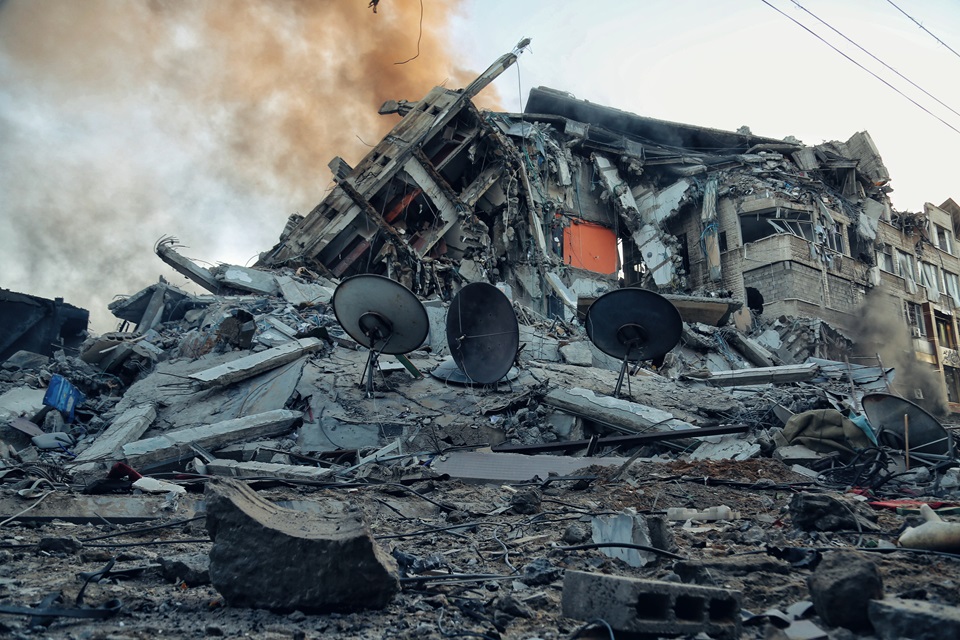 Destruction in Gaza following Israeli strike May 2021. Photo: Mohammad Lubbad/OCHA