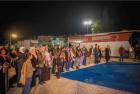 Guests and organizers attend the opening ceremony of the Cologne Mobile Exhibition and the launch of the 16 Days of Activism against Gender-Based Violence in the ancient town of Sabastiya near Nablus on Thursday 25 November 2021 / UN Women picture
